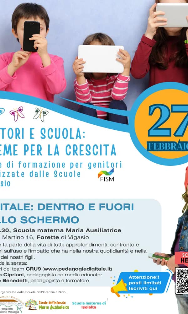 Approfondimenti sull'uso consapevole della tecnologia, impatto sullo sviluppo dei bambini e strumenti educativi, con esperti del team CRU9 