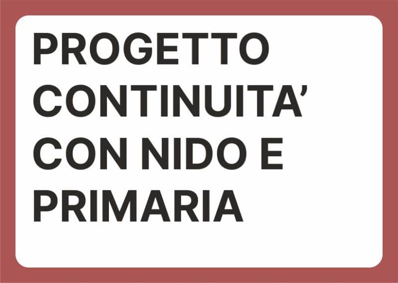 progetto continuita con nido primaria