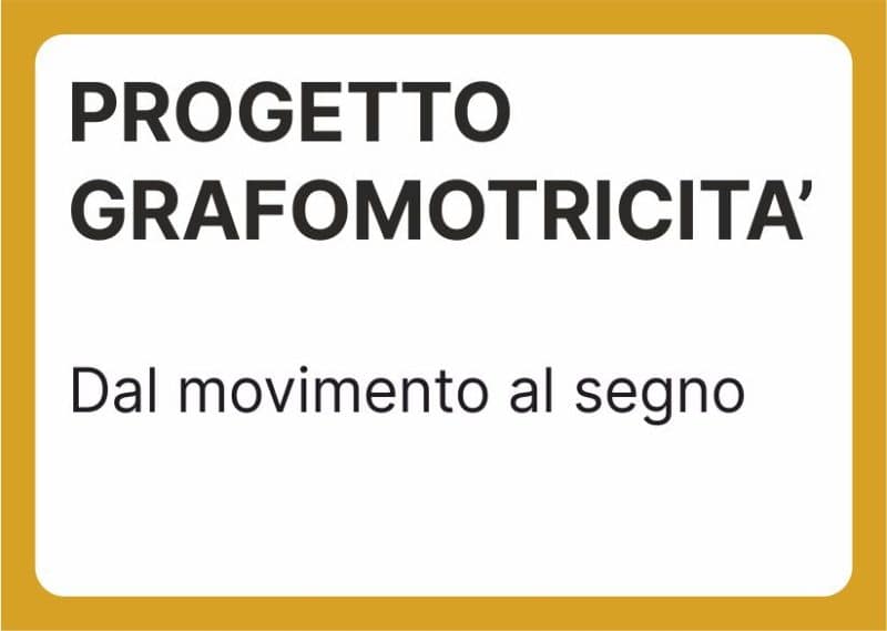 progetto grafomotricita